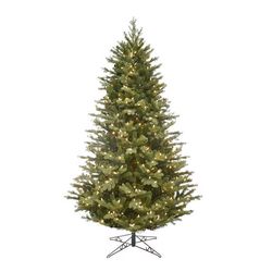 Holiday Bright Lights 1-2 Tree 9 ft. Full LED 600 ct Highland Green Spruce Color Changing Christmas