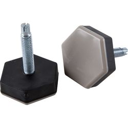 Shepherd Hardware Beige 1-1/2 in. Screw-On Rubber Chair Glide 4 pk