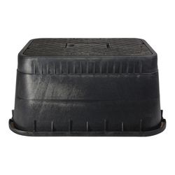 NDS 20 in. W X 12 in. D X 13 in. H Rectangular Valve Box with Cover Black