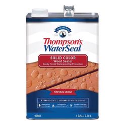 Thompson's WaterSeal Solid Natural Cedar Water-Based Acrylic/Alkyd/Urethane Waterproofing Wood Stain