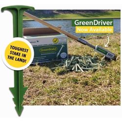 Green Driver Tool 48 in. L Plastic Landscape Fabric Pegs 1 pk