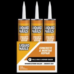 Liquid Nails Concrete & Mortar Repair High Strength Acrylic Gray Concrete Bonding Agent 10.3 oz