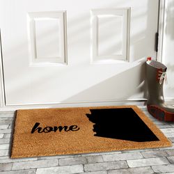 Calloway Mills 2 ft. W X 3 ft. L Black/Natural Coir/Vinyl Door Mat