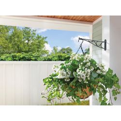 Living Accents Black Steel 10 in. H Swivel Plant Hook 1 pk