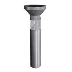 Feit OneSync Brushed Nickel Solar Powered 0.4 W LED Bollard Light 1 pk