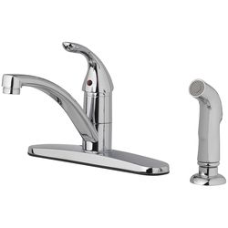 Oakbrook Collection Pacifica One Handle Chrome Kitchen Faucet Side Sprayer Included