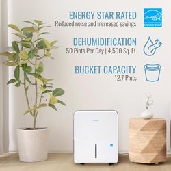 Keystone 4500 sq ft 50 pt Dehumidifier with Pump