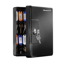 Sentry Safe Black Steel Key Cabinet 10 in. 7.7 in. 3.7 in.
