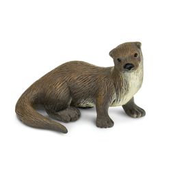 Safari Ltd. Wild Safari River Otter Toy Brown