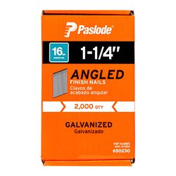 Paslode 1-1/4 in. L X 16 Ga. Angled Strip Galvanized Finish Nails 20 deg 2,000 pk