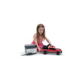 Bruder Ram 2500 Truck with Trailer and Horse Toy Multicolored