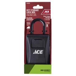 Ace 4-7/8 in. H X 3-1/8 in. W X 1-5/8  L Aluminum 4-Dial Combination Lock Box