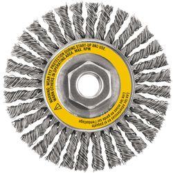 DeWalt 5 in. Coarse Stringer Wire Wheel Carbon Steel 15000 rpm 1 pc