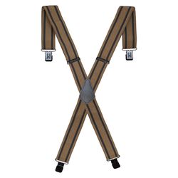 Wolverine 48 in. L X 2 in. W Polyester Industrial Suspenders Black/Chesnut 1 pair