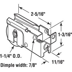 Prime-Line 1-1/4 in. D X 0.69 in. L Nylon/Steel Roller Assembly 1 pk