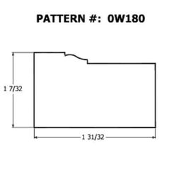 Alexandria Moulding 1-1/4 in. H X 2 in. W X 8 ft. L Primed Brown Pine Molding