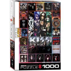 Eurographics Kiss The Albums Jigsaw Puzzle Multicolored 1000 pc