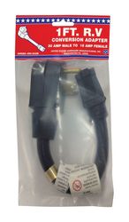US Hardware 30 amps Pigtail Adapter 1 pk