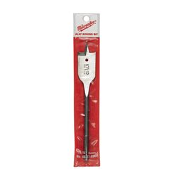 Milwaukee 15/16 in. D X 6 in. L Flat Boring Auger Bit Carbon Steel 1 pc