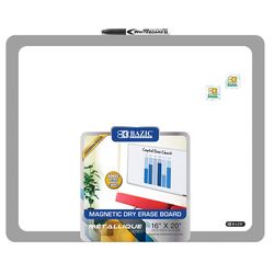 Bazic Products 16 in. H X 20 in. W Screw-Mounted Magnetic Dry Erase Board