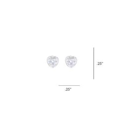 Montana Silversmiths Women's Tiny Heart Crystal Silver Earrings Water Resistant