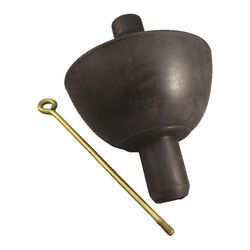 Ace Toilet Tank Ball Black Rubber For Universal
