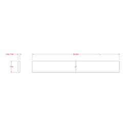 SteelWorks 0.125 in. X 0.75 in. W X 3 ft. L Weldable Aluminum Flat Bar 1 pk