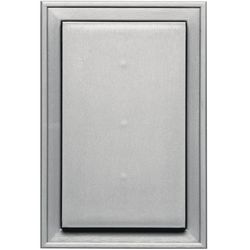 Builders Edge 12 in. H X 8 in. W X 1-1/2 in. L Unfinished Gray Vinyl Mounting Block