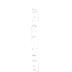 Knape & Vogt Steel Heavy Duty Shelf Pilaster 23 Ga. 60 in. L 250 lb.