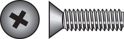 HILLMAN No. 6-32 Ga. X 1 in. L Phillips Flat Head Stainless Steel Machine Screws 100 pk