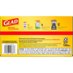 Glad 13 gal No Scent Tall Kitchen Bags Drawstring 45 pk