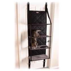 K&H Pet Prodcuts Cat Tree Black/Gray 65 in. H X 22 in. W X 12 in. D