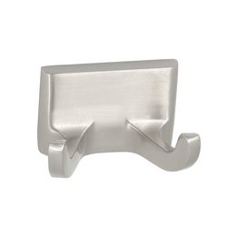 Design House 2.4 in. L Satin Nickel Nickel Zinc/Aluminum Millbridge Double Robe Hook 20 lb. cap. 1 p