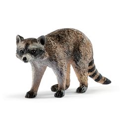 Schleich Wild Life Raccoon Toy Black/Beige