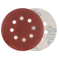 Ace 5 in. Aluminum Oxide Hook and Loop Sanding Disc 220 Grit Extra Fine 50 pk