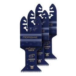 Norske Uni-Fit 1-1/4 in. Bi-Metal Japanese Tooth Flush Cut Blade Hardwood 3 pk