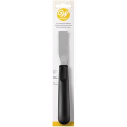 Wilton Black Plastic/Stainless Steel Straight Spatula