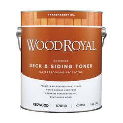 Ace Wood Royal Transparent Redwood Oil-Based Alkyd Deck and Siding Toner 1 gal
