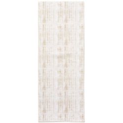 Cozy Living 21 in. W X 54 in. L Brown/White Golden Threads Polyester Accent Rug