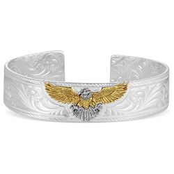 Montana Silversmiths Men's Under Open Skies American Made Cuff Bracelet One Size Fits Most