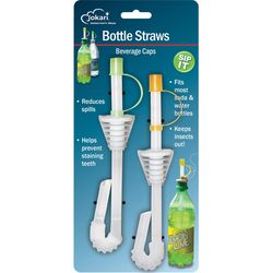 Jokari Green/Yellow BPA Free Bottle Straw Cap
