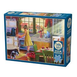 Cobble Hill Apple Pie Kitchen Jigsaw Puzzle Cardboard 500 pc