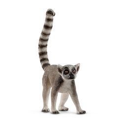 Schleich Wild Life Ring-Tailed Lemur Toy Gray