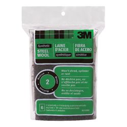 3M 2 Grade Medium Steel Wool Pad 6 pk