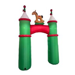 Celebrations LED White Christmas Soldiers Arch 12 ft. Inflatable