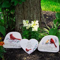 Pavilion Always By Your Side Cream/Gray Polyresin 5.5 in. H X 7 in. L X 2.75 in. W Cardinal Outdoor