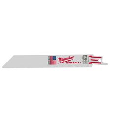 Milwaukee Sawzall 6 in. High Speed Steel Reciprocating Saw Blade 24 TPI 50 pk