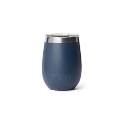 YETI Rambler 10 oz Navy BPA Free Ceramic Lined Wine Tumbler with MagSlider Lid