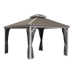 Sojag Galvanized Steel Gazebo 10 ft. H X 12 ft. W X 12 ft. L