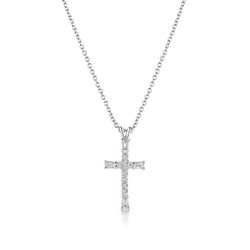 Montana Silversmiths Women's Radiant Faith Cross Silver Necklace Water Resistant